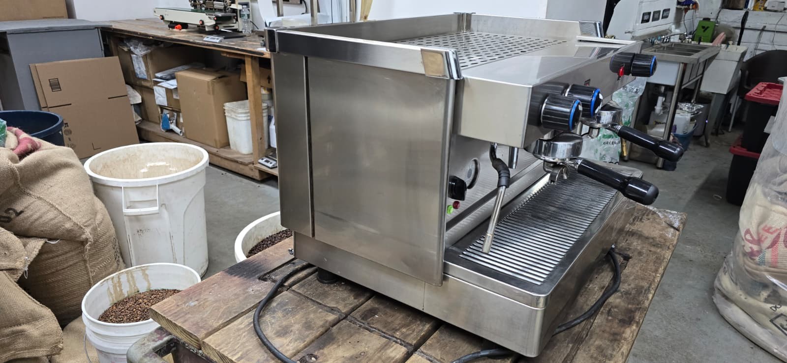 NEW 2 Group Stainless Steel Commercial Espresso Cappuccino Machine Handmade
