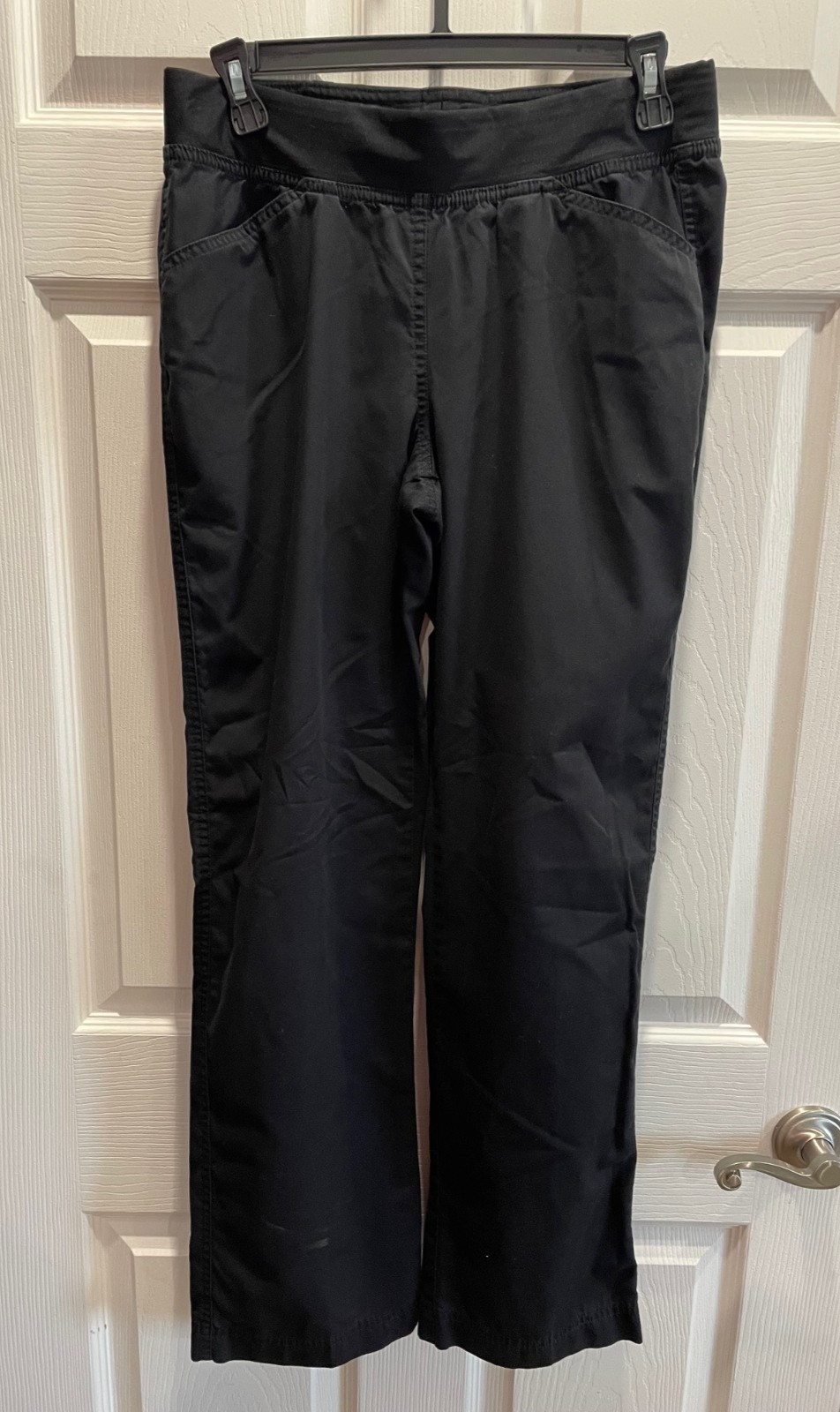 Chef Works Black Pants, Size Small, Polyester/Cotton, Elastic Drawstring Waist