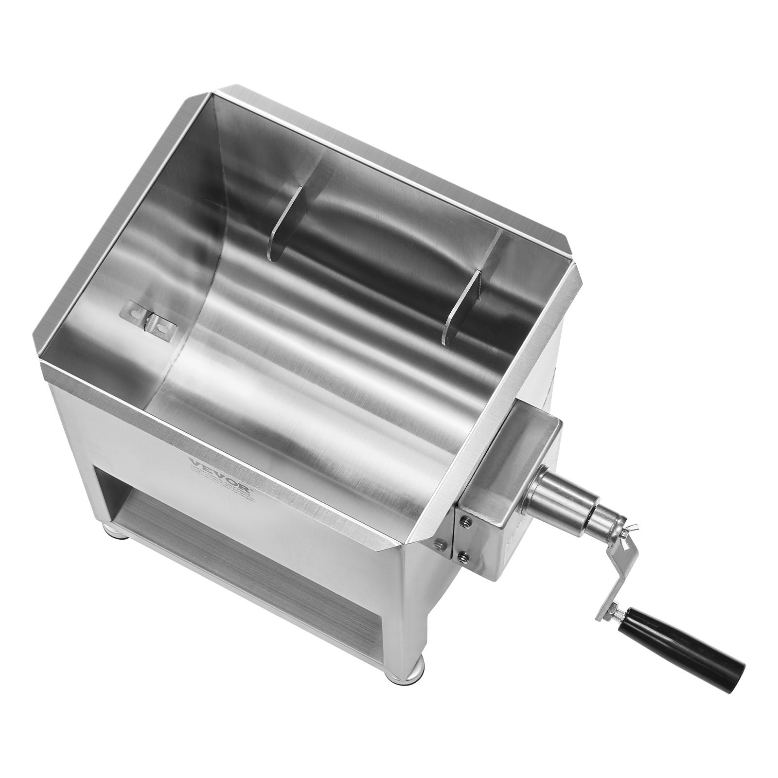 Manual Meat Mixer, 20L Fixed Tank Meat Processing Equipment(Mixing Max 30LBS for