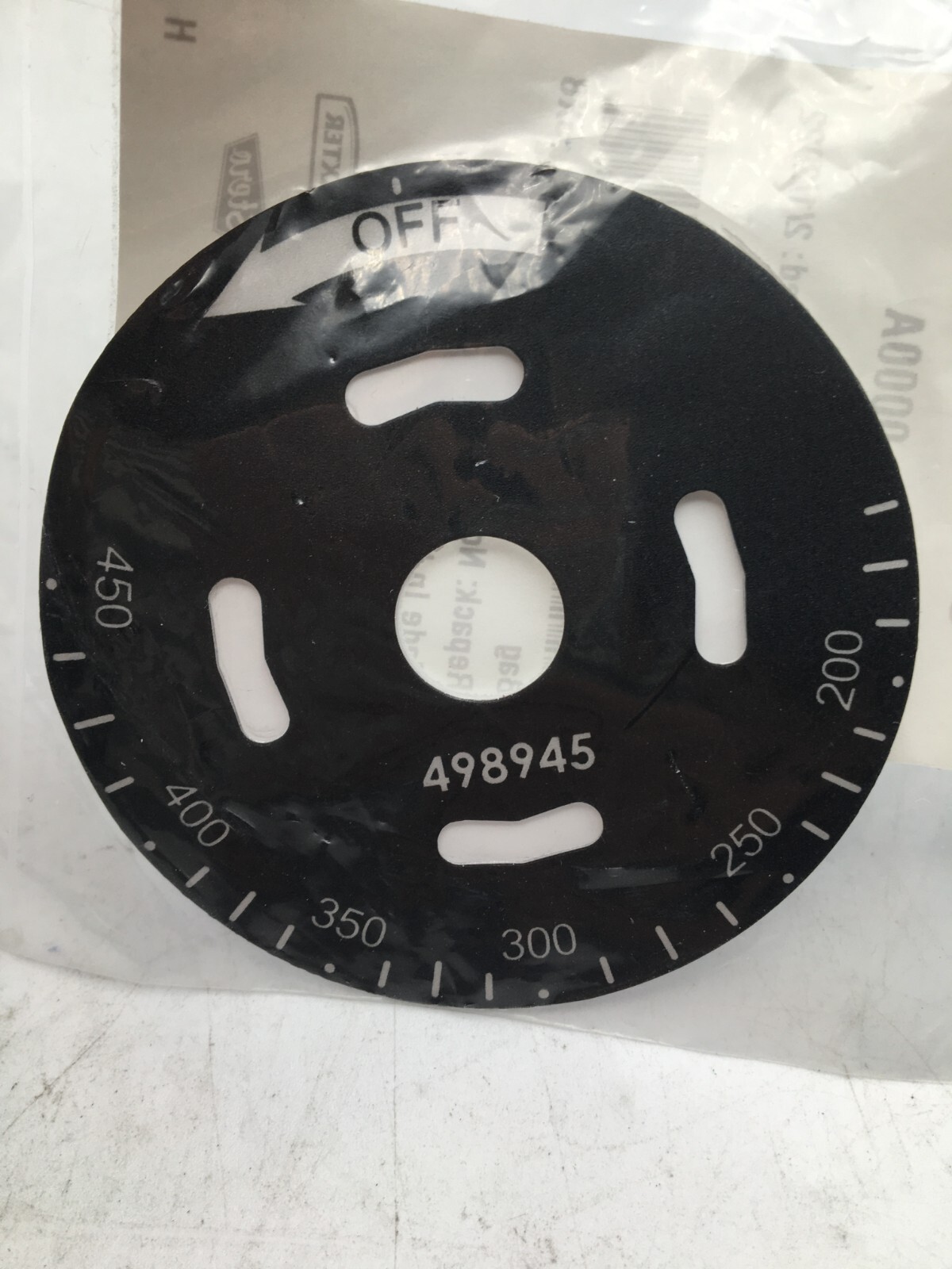 Hobart, Vulcan Hart Lot of 2, 450° Dial Insert 00-498945-0000A NIP
