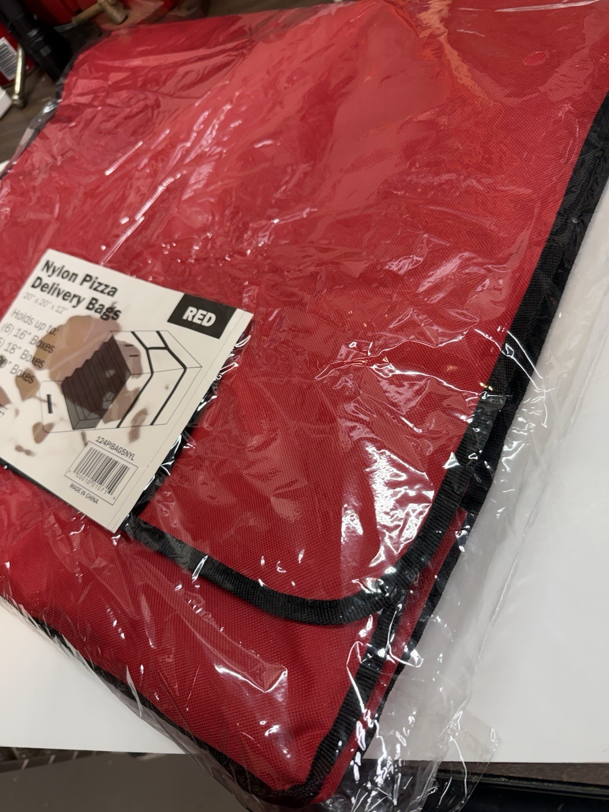 Insulated Pizza Food Delivery Bag, 20″ X 20″ X 6″ Warmer Bags for Carry Hot NEW