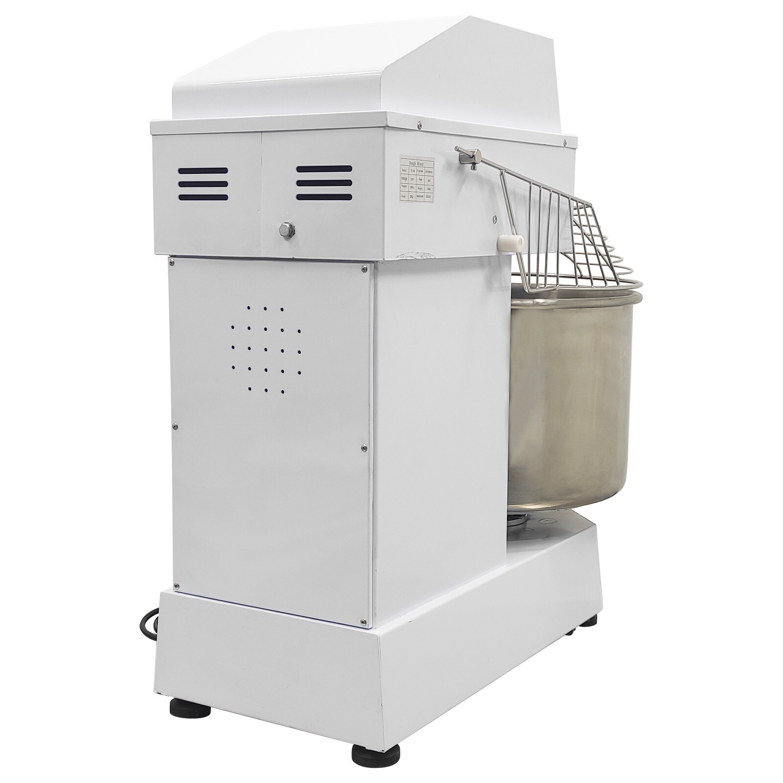 PreAsion® 60QT Commercial Spiral Dough Mixer Machine 220V Electric Flour Mixer