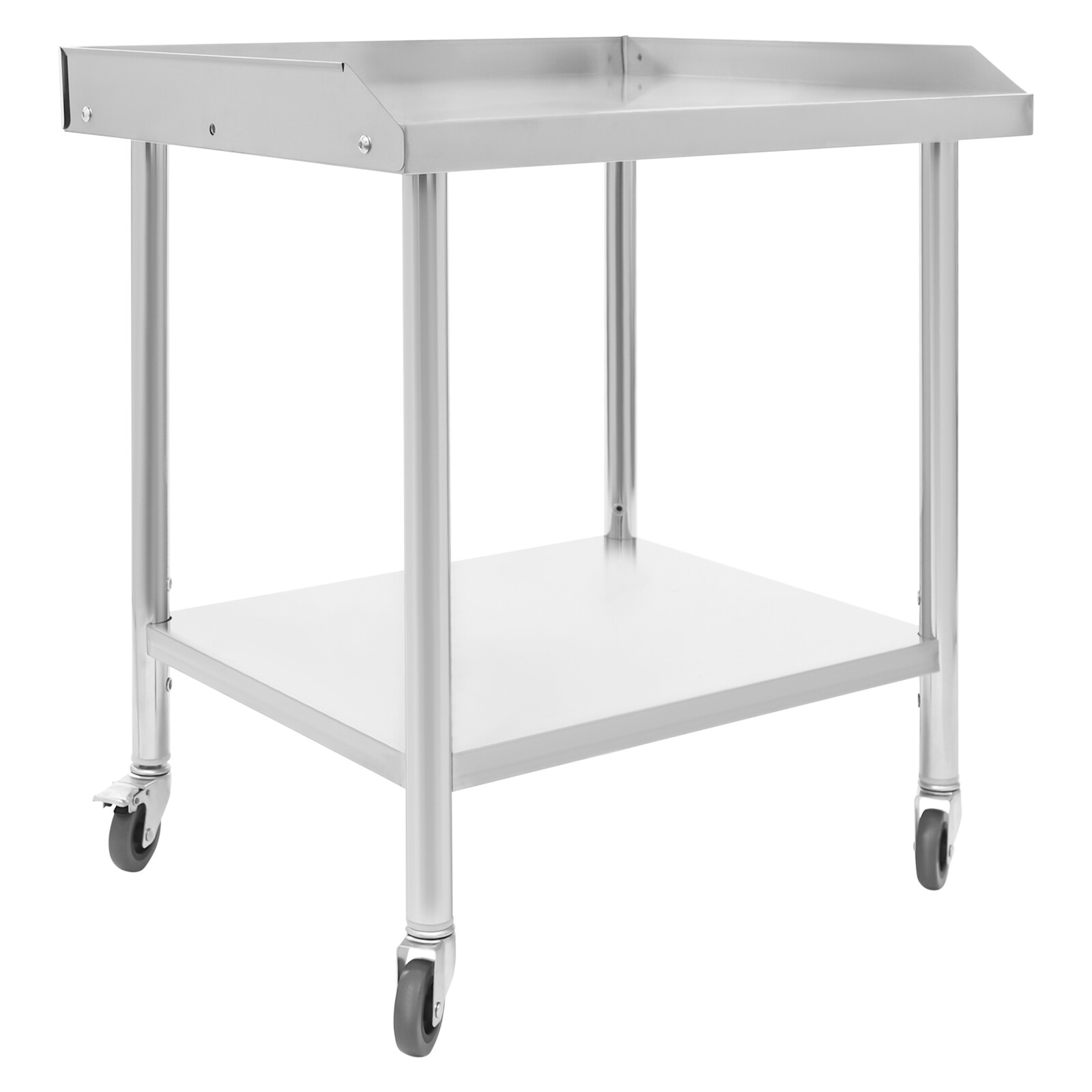 Work Table Stainless Steel 2-Layer Work Table Commercial Prep Bench 1102 lbs