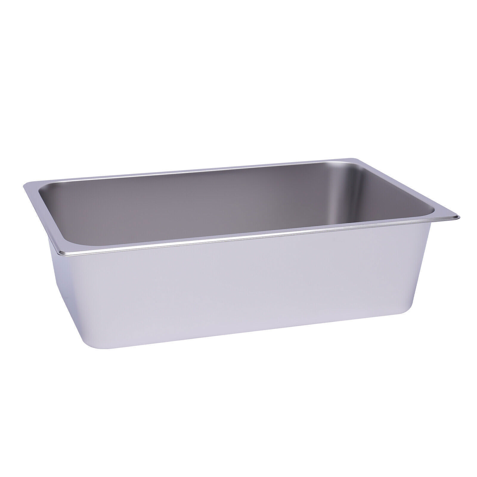 6 Pack Full-Size 6″ Deep Stainless Steel Steam Table Pans Hotel Food Prep Pans