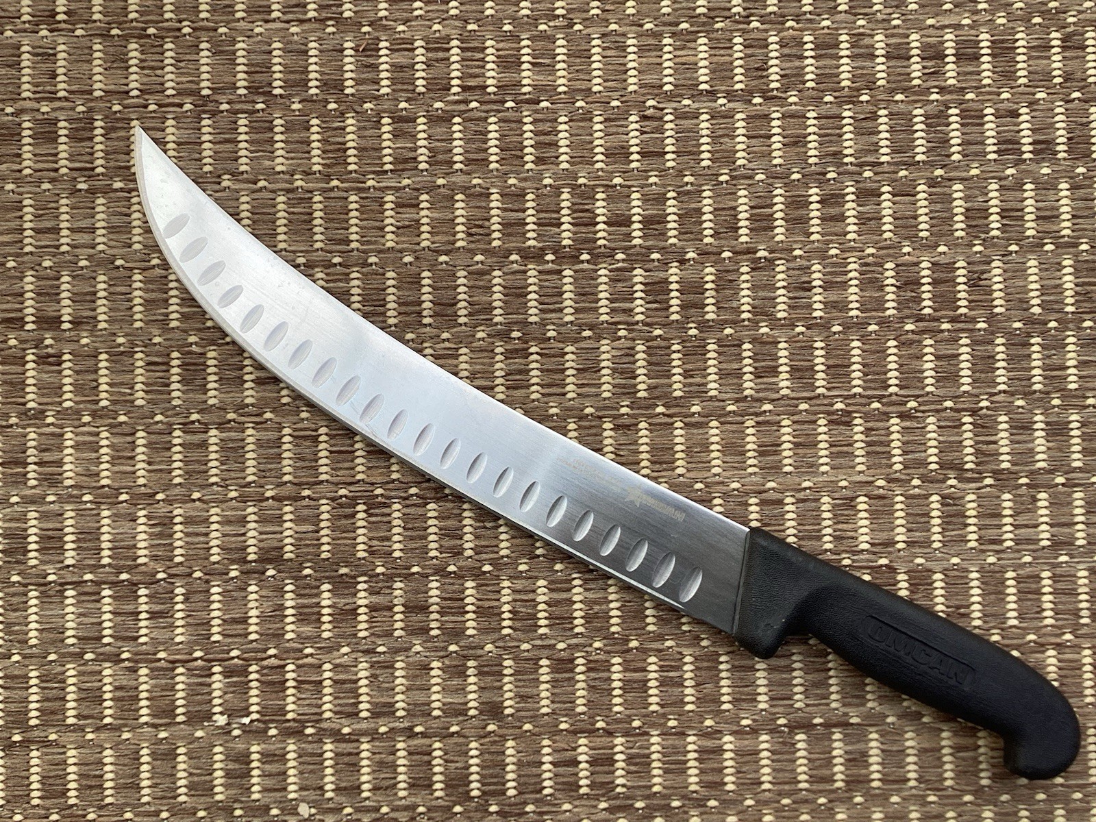 Omcan 12” Scimitar Knife W/Polypropylene Handle Pre Own Never Been Use (Sharp)