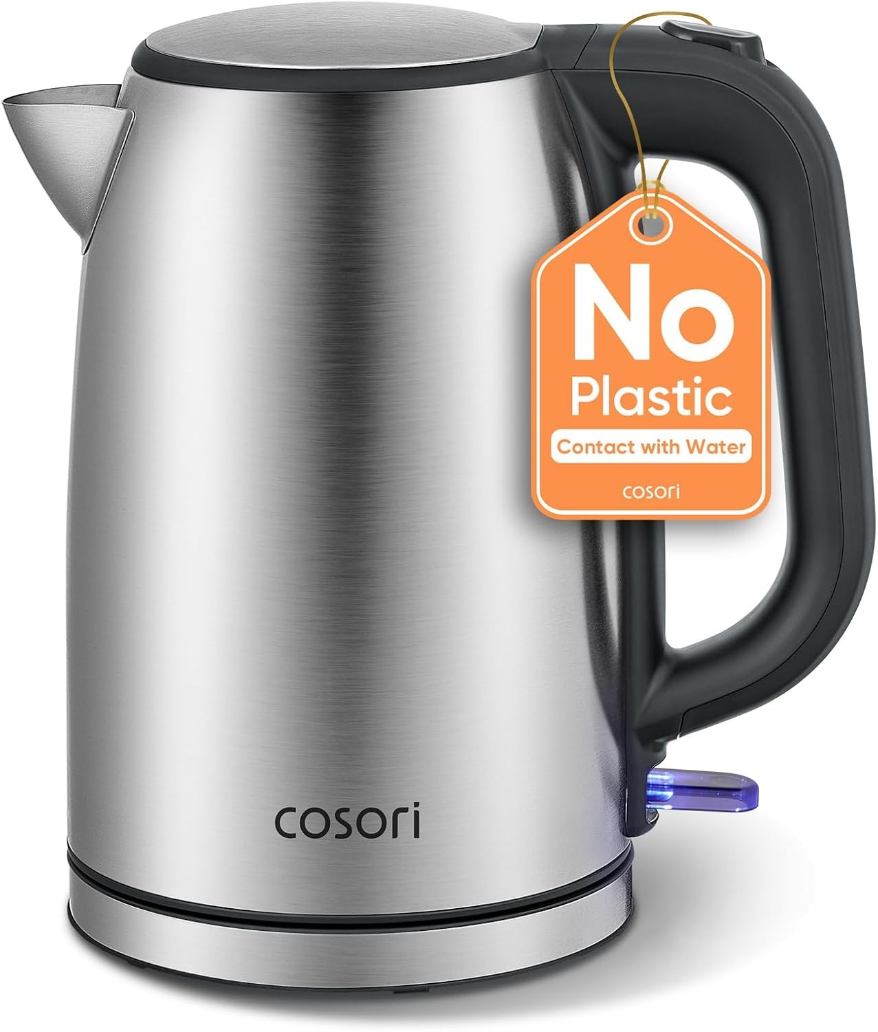 Electric Kettle, Plastic-Interior, Easy to Clean, Automatic Shut Off & Boil-Dry