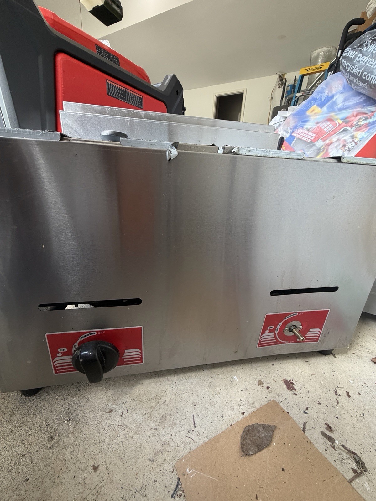 Commercial Countertop 2 Gas Fryer Deep Fryer Propane(LPG) Stainless Steel