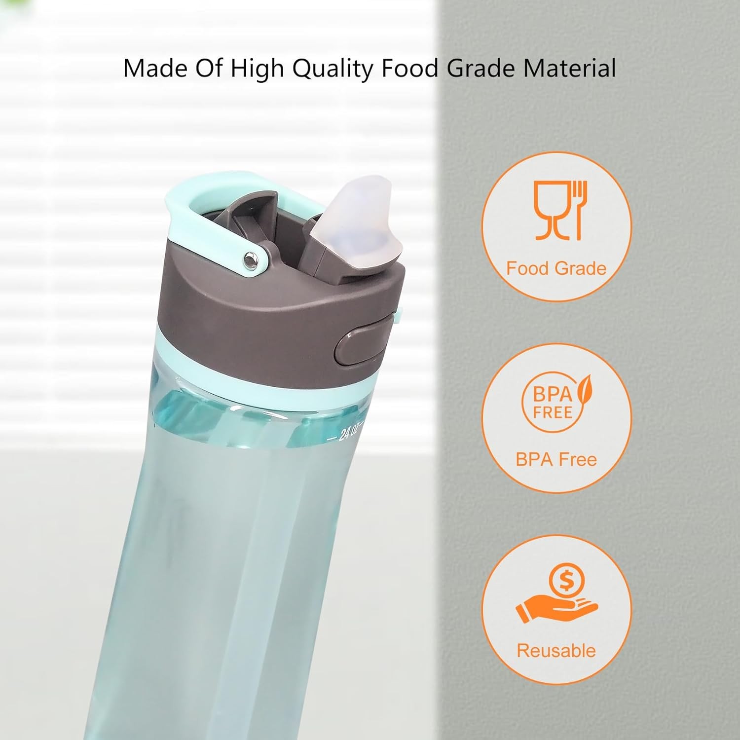 Replacement Straws Compatible with Contigo Ashland 2.0 Leak-Proof 24oz 32oz