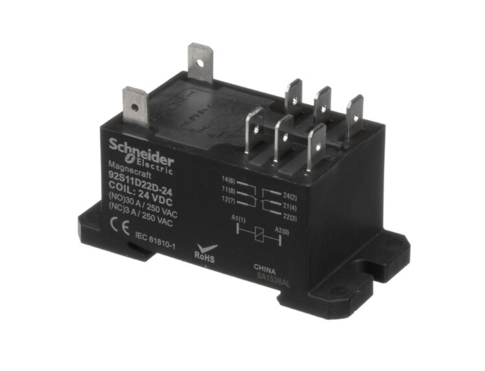 TurboChef 92S11D22D-24, 8A1538AL, Relay, Sealed, 2P, Dt, 30AMP, Class F, Ul