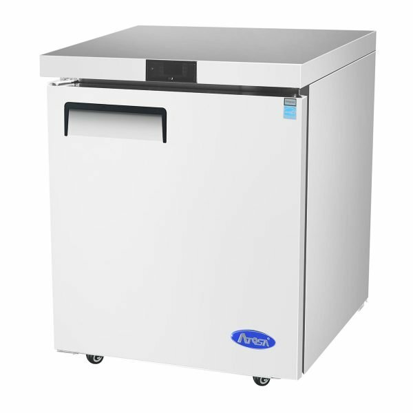 Atosa USA MGF8405GR 27″ One Solid Door Undercounter Freezer, 7.15 cu. ft.