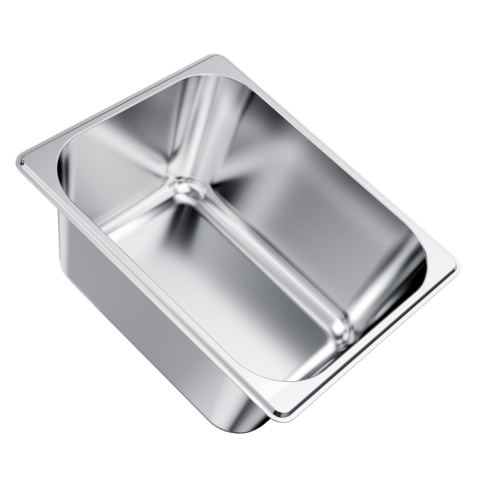 VEVOR 1/2 Size Hotel Pans with Lids Steam Pans 6″ Deep Stainless Steel 2 Pack