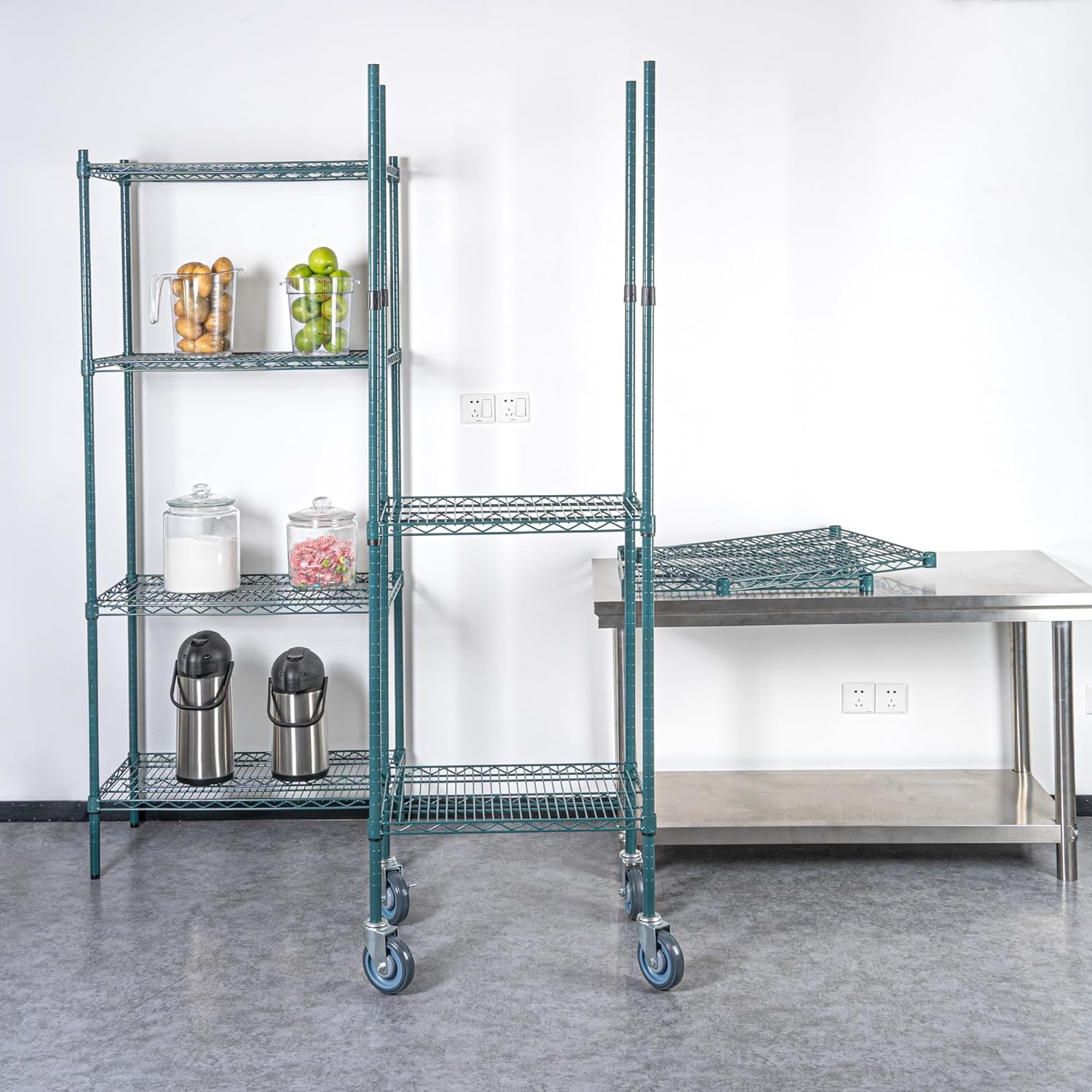 -Shelving Posts ONLY: Chef 101 74 Inch Mobile Shelving Posts, 4 NSF Certified Ep