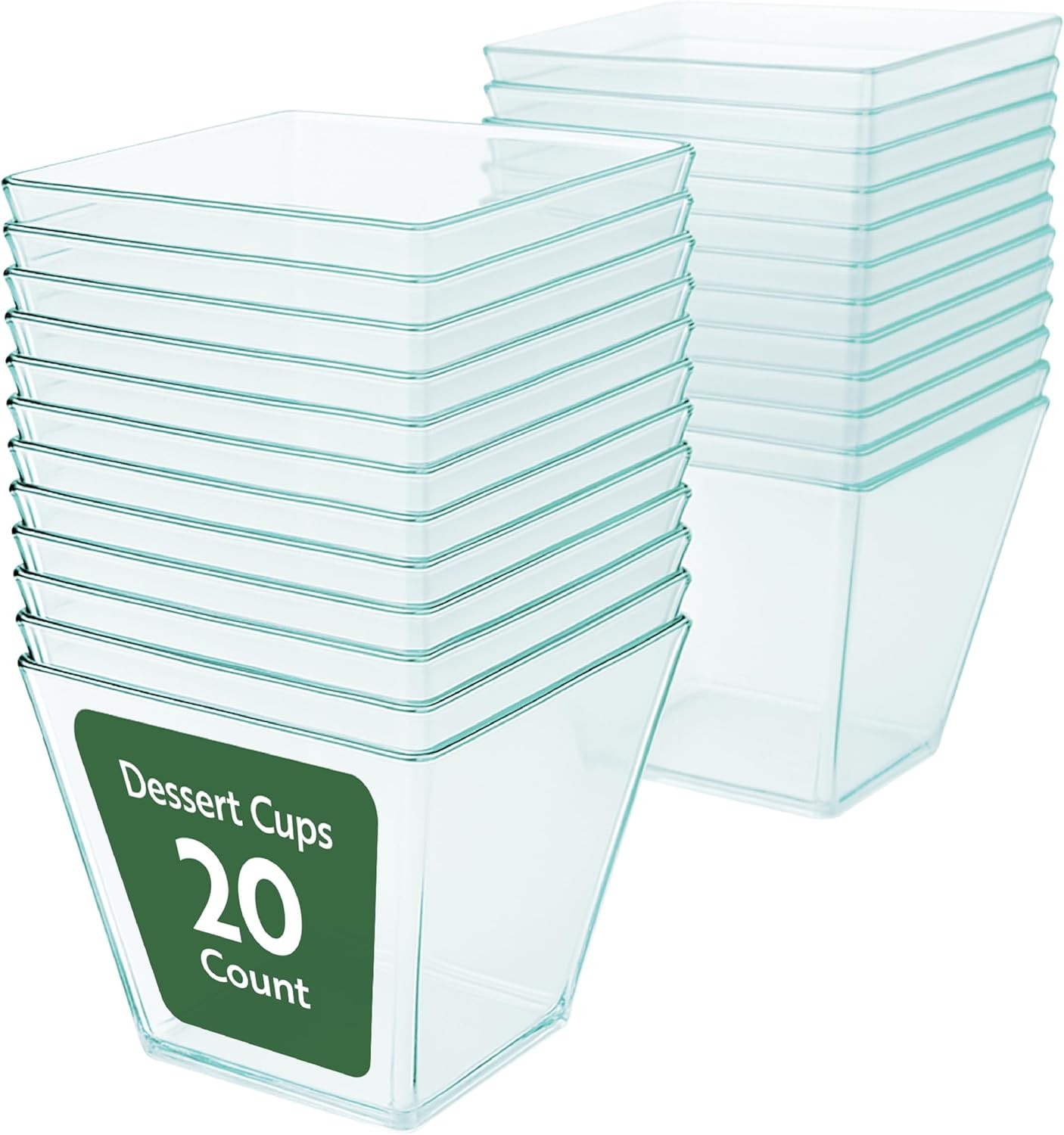 8 Ounce Large Kova Cups 20 Disposable Dessert Tumbler – Lids Sold Separately