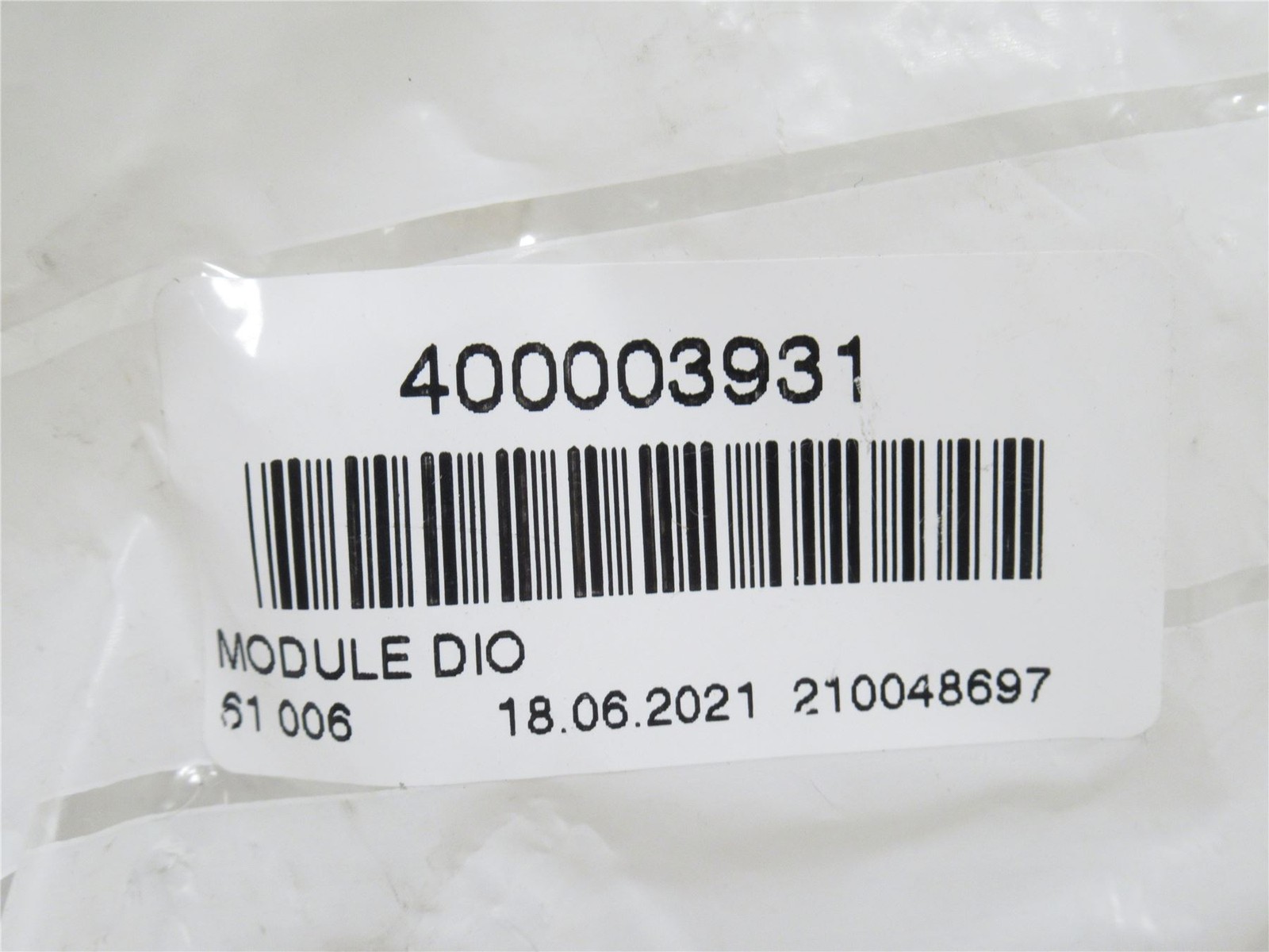 236265 New-No Box; Marel MCBR11 DIO Module 400003931