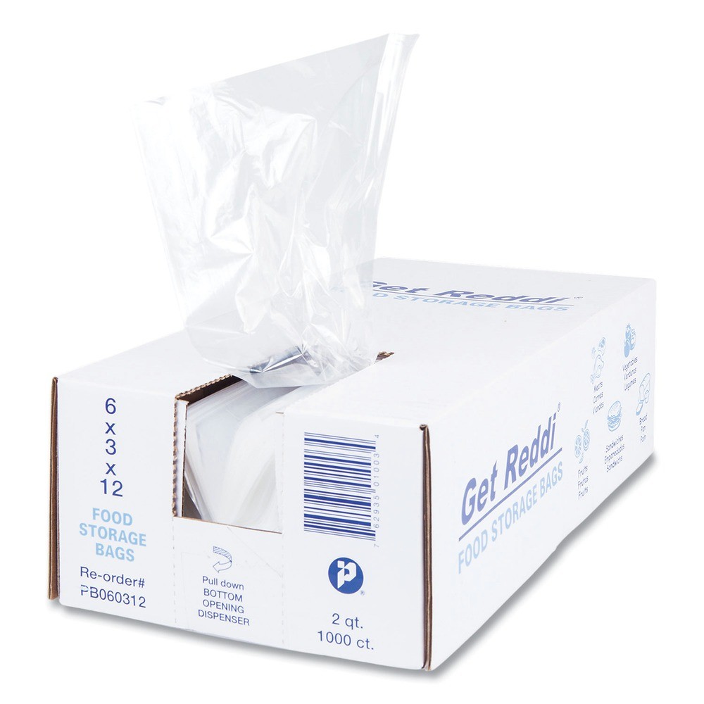 Inteplast Group PB060312 2-qt. 0.68 mil. 6″ x 12″ Food Bags – CL (1000/CT) New