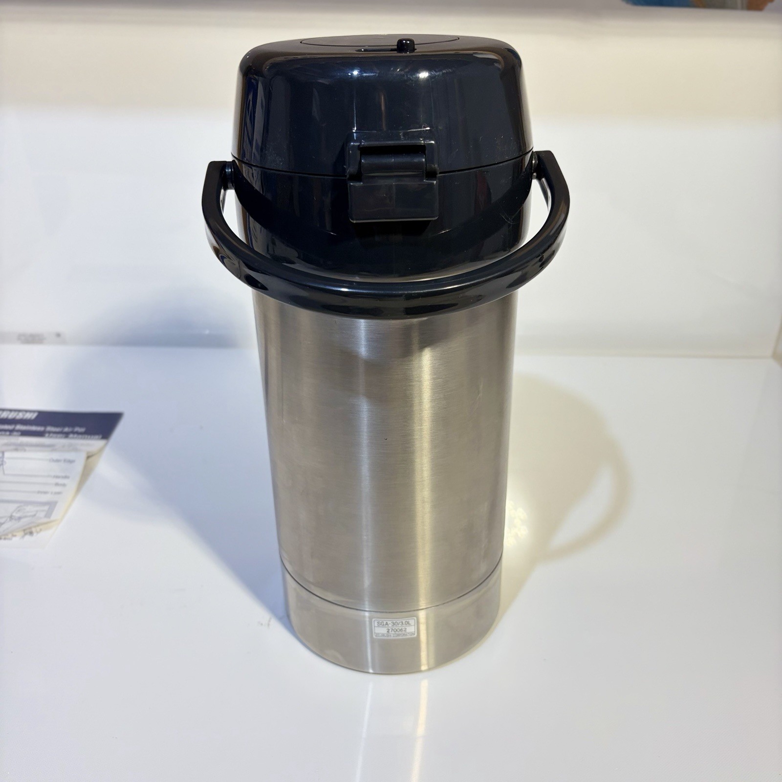 Zojirushi SGA-30 Vacuum Insulated Stainless Steel Liner Lever Airpot 3.0L