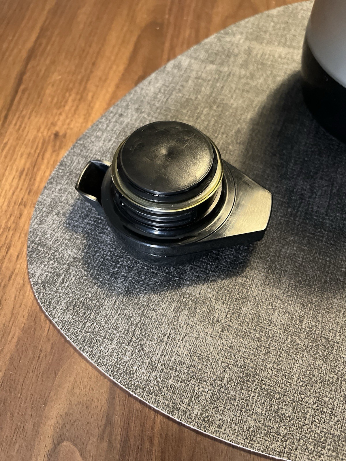 Service Ideas Thermos-Serve 1 liter w/ Push-Button Lid Metallic Gray