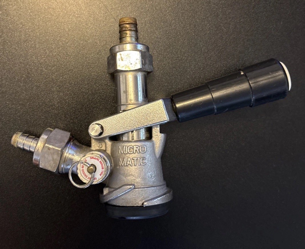 MICRO MATIC SK 184.03 Keg Coupler Micro Brew Beer Keg Tap Black Handle