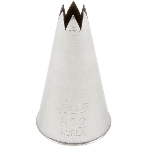 Ateco Pastry Piping Tips, Bulk Pack (2 styles, 50 Each) Lot of 100 Total Tips