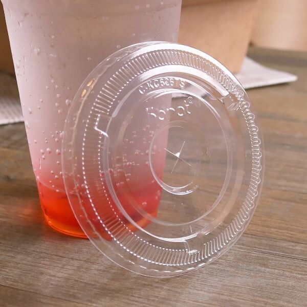 Karat 98mm PET Plastic Flat Lids – 1,000 ct, C-KC626TS