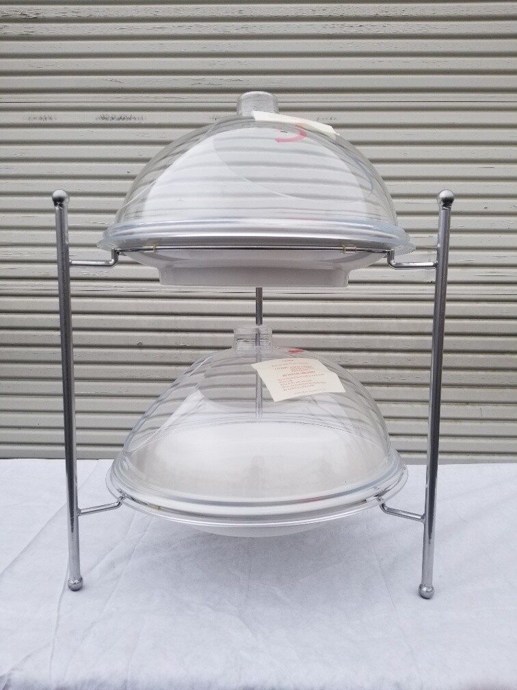 Cal-Mil S1603 Display Stand with the Dome & trays. 18x18x19 Stand