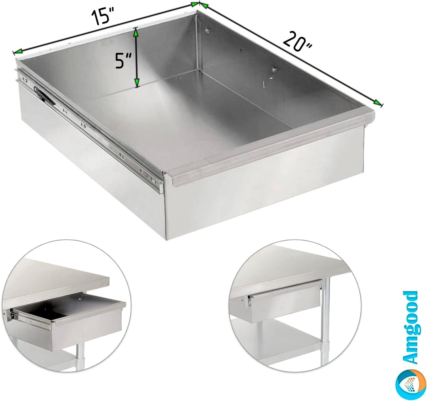 Commercial Stainless Steel Metal Work Table with Drawer