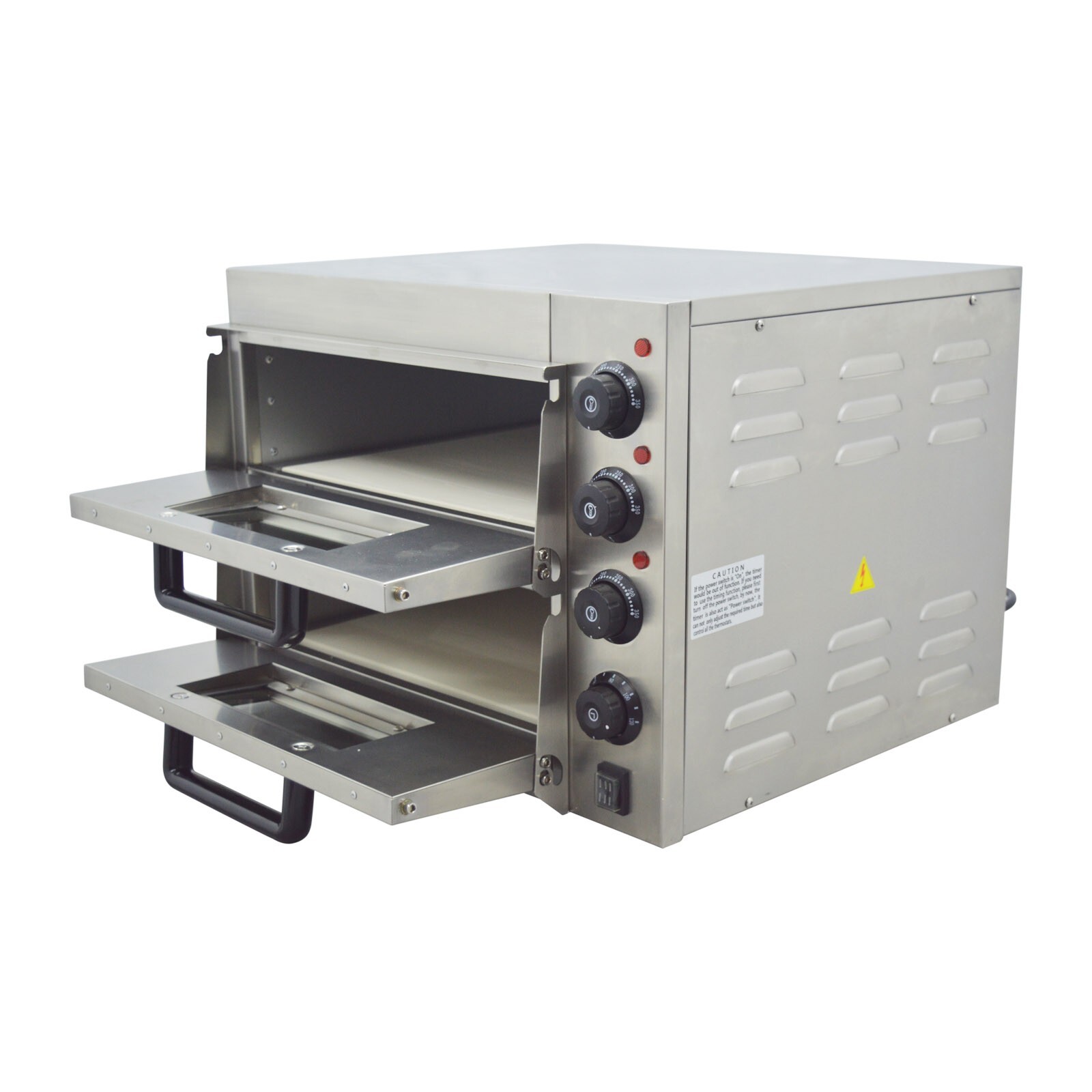 Commercial Countertop Electric Pizza Oven 16 Inches Double Deck Layer 220V 3KW