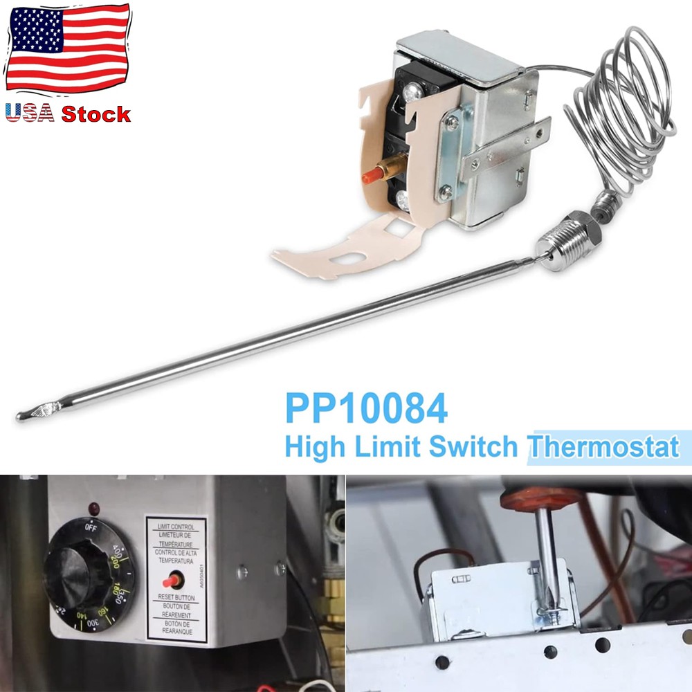 PP10084 High Limit Switch Replacement for Pitco All Gas Fryers Safety Thermostat