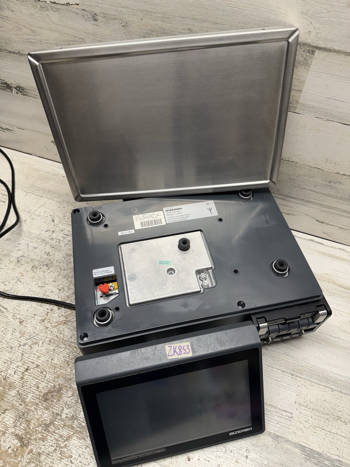 Bizerba XC 100 PRO 30 lb. Touchscreen Digital Scale With Printer Tested Works #2