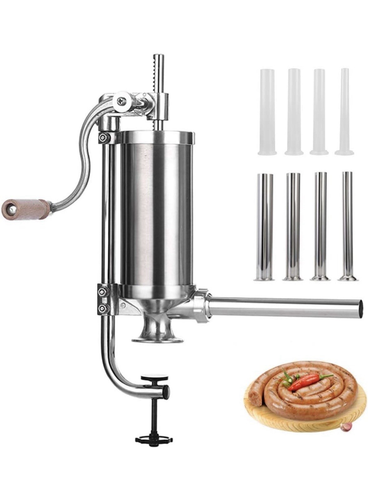 Homemade Sausage Stuffer Maker Vertical Meat Filling Machine 2.5LBS MF-3002CA .
