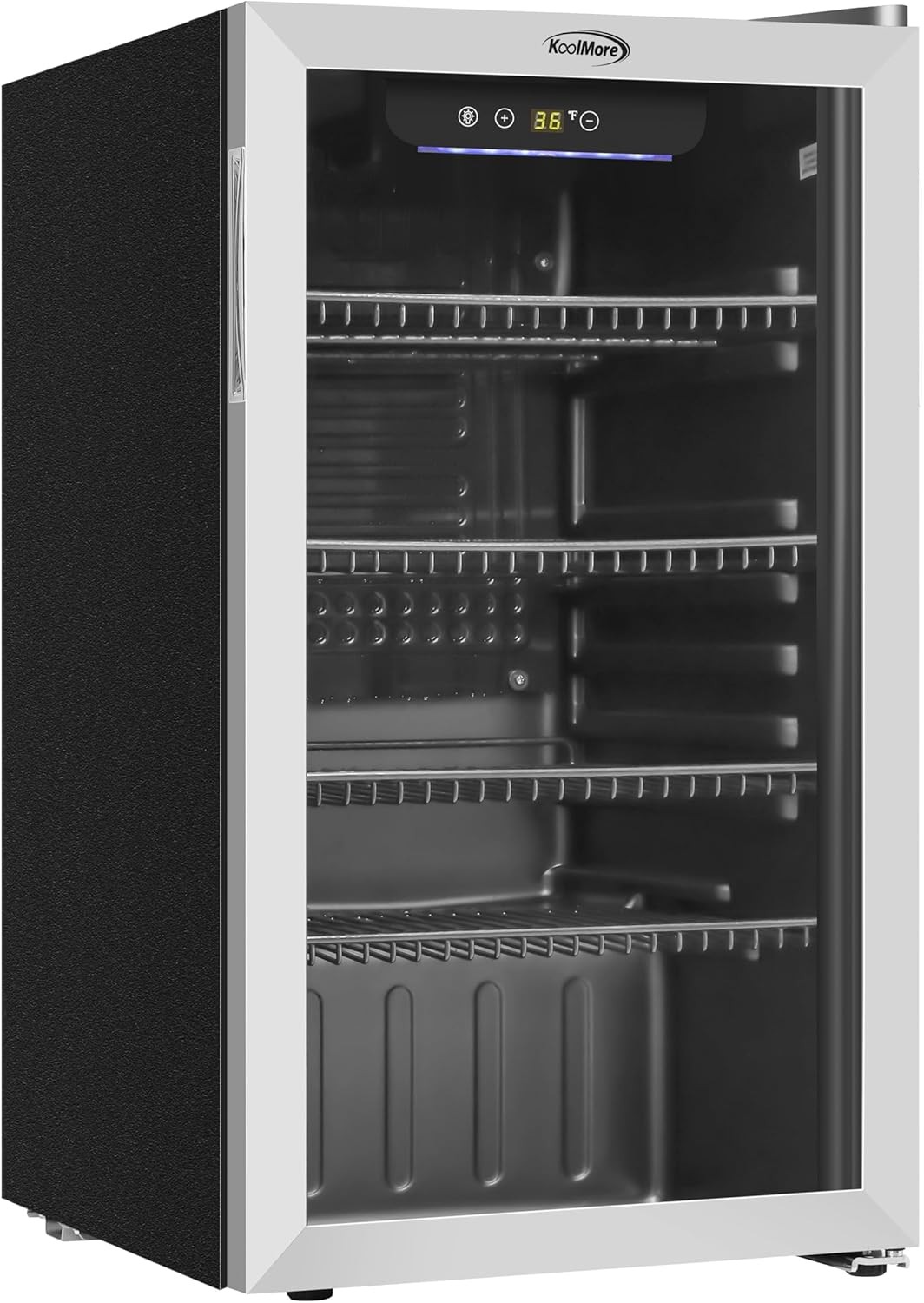 Koolmore 18 in 3.2 Cu Ft Beverage Refrigerator Merchandiser