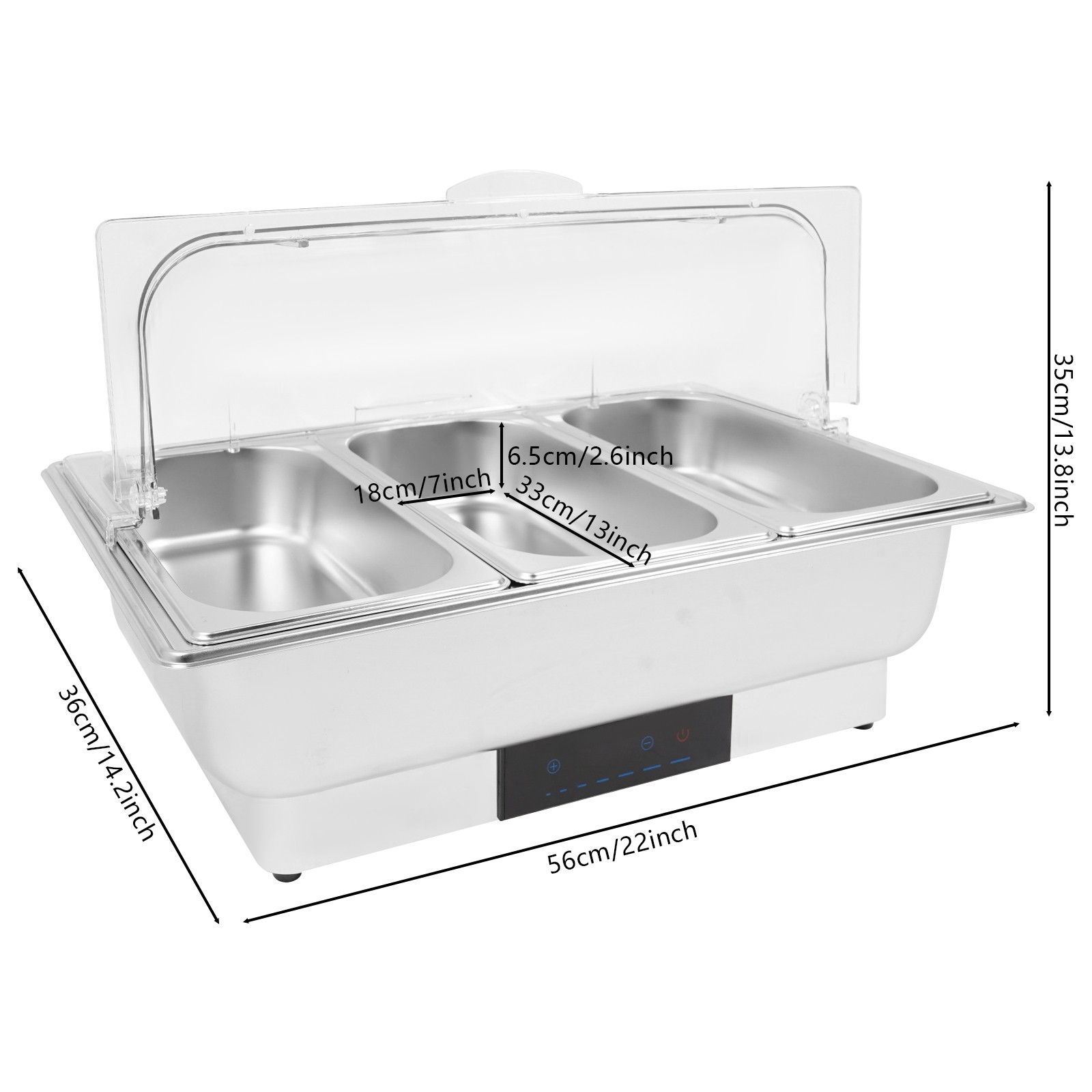 Electric Chafing Dish for Buffet Chafing Dish Buffet Warmer Set Stainless Steel