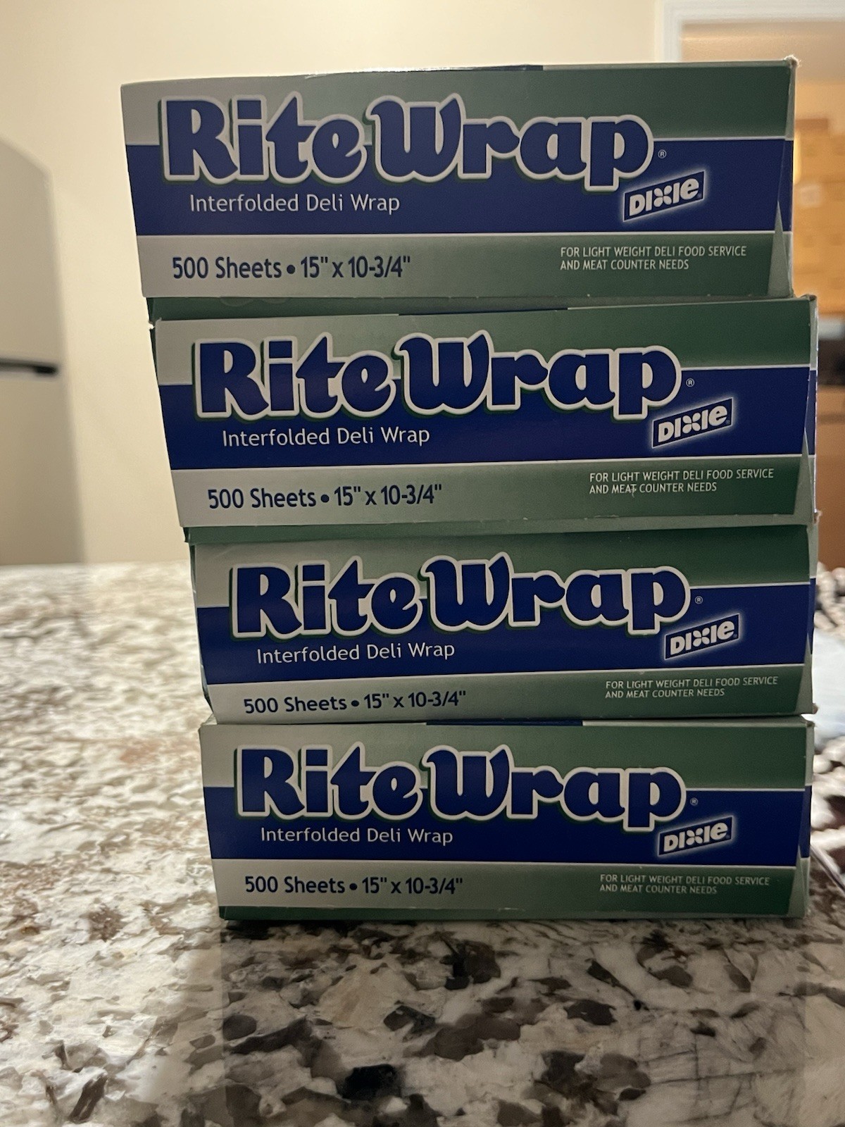 15″x10.75″ DIXIE RITE WRAP INTERFOLD DELI LIGHT WEIGHT DRY WAX PAPER 2000 SHEETS