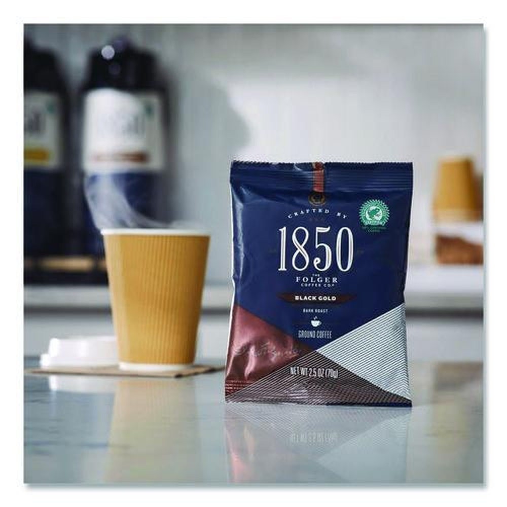Folgers 21512 2.5 oz. Black Gold Dark Roast Coffee Fraction Packs (24/Carton)New