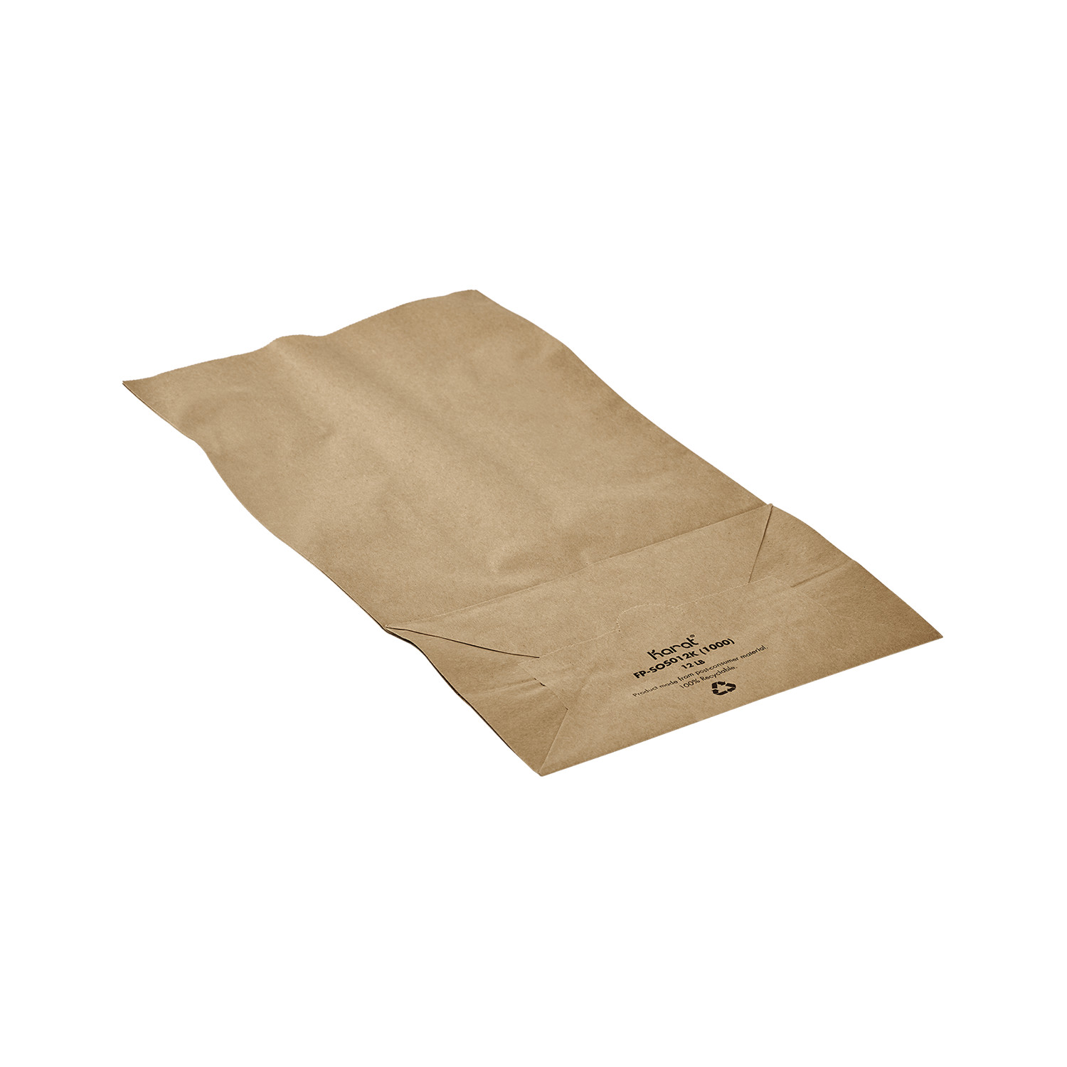 Karat 12lb Paper Bag – Kraft – 1,000 ct, FP-SOS12K (1000)