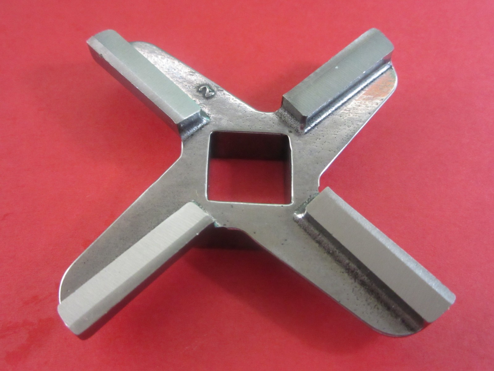 ITALY #22 x 1/8″ holes (3mm) Fine hole Meat Grinder Plate & Matching Knife