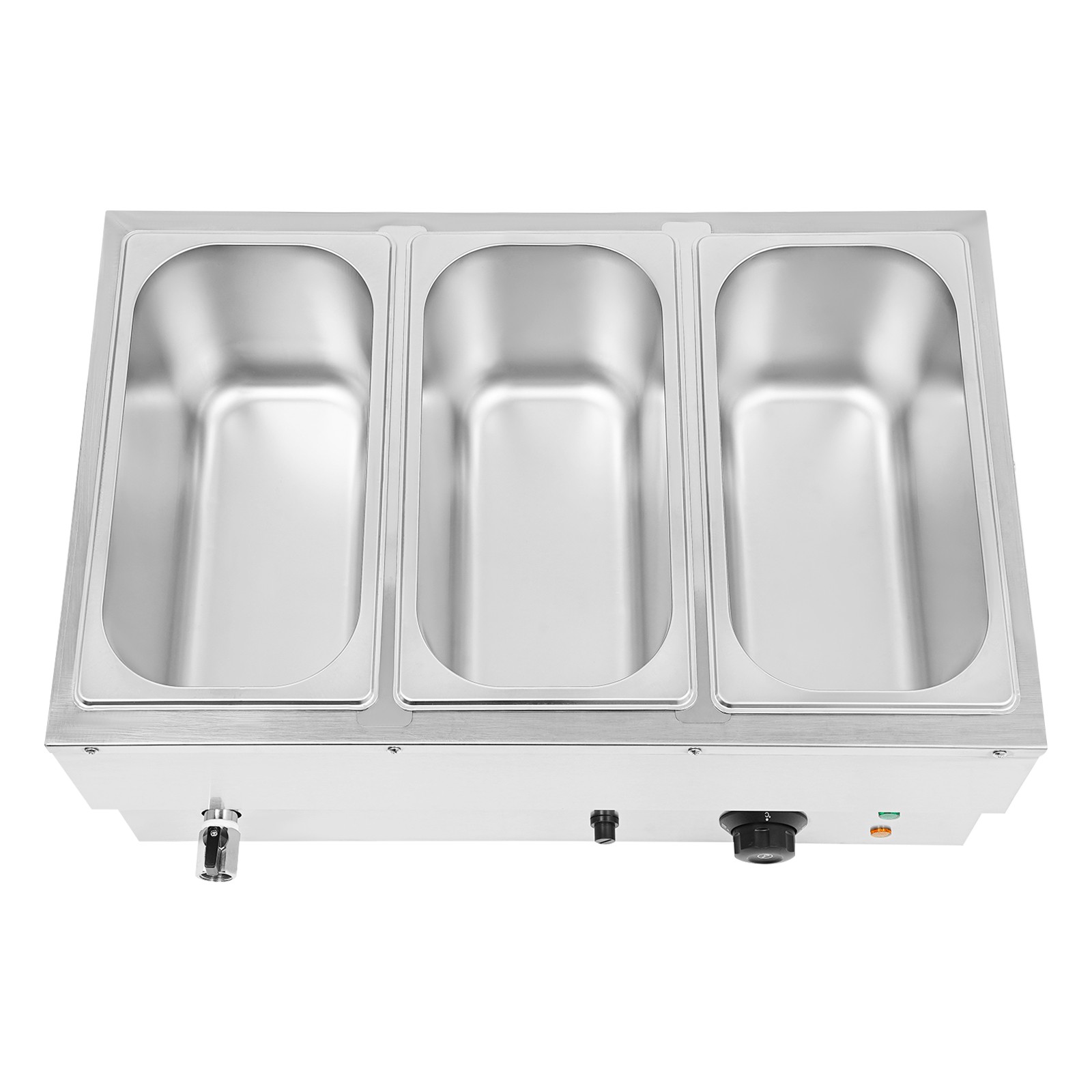 3-Pan Commercial Electric Food Warmer Steam Table Buffet Bain Marie Countertop!