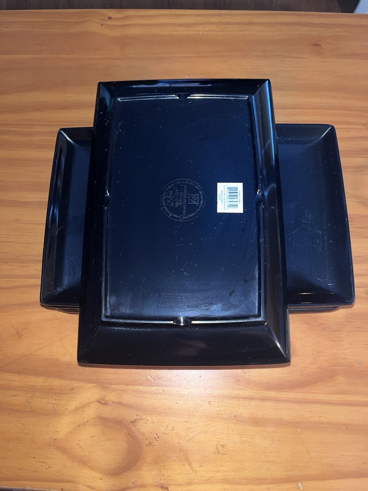 Thunder Group 47128BK 12-1/2″ x 8″ Melamine Rectangular Tray – Black – 1pc