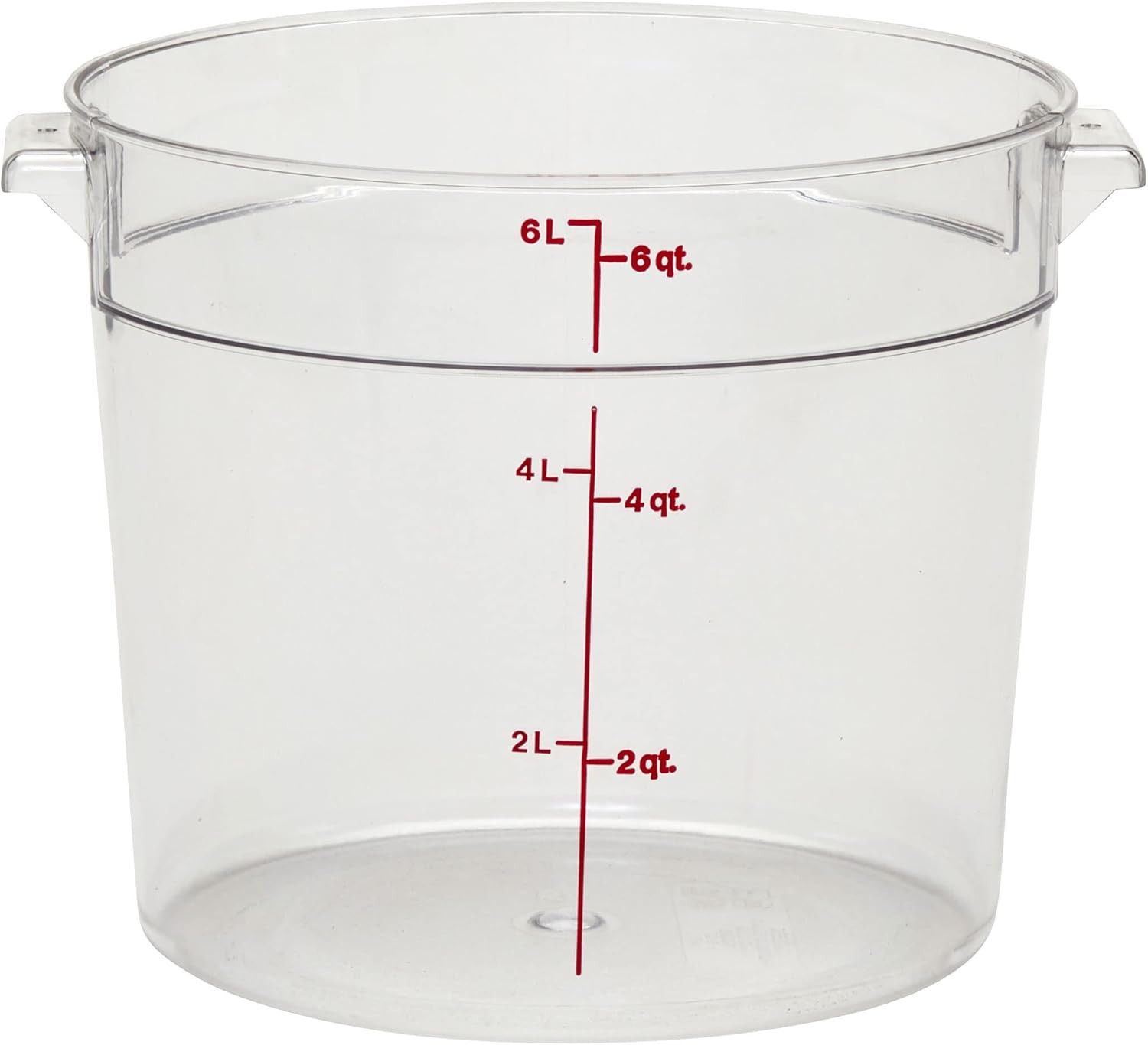 Cambro Food Storage Container – round Series – 6 QT (Quart) – Commercial Grade
