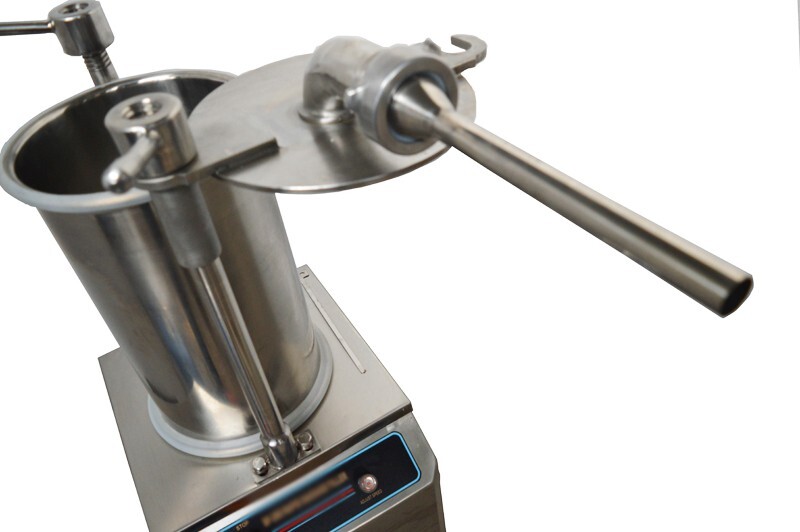 Stainless Steel 110V 26L Hydraulic Auto Sausage Stuffer Filler 3 Enema Nozzles