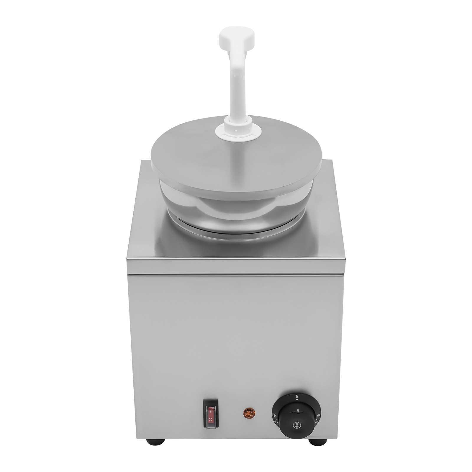 4L Electric Sauce Warmer Dispenser w/Pump, 150W Stainless Steel, 110V US Plug