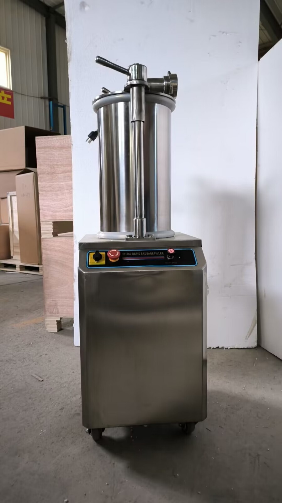 110V 26L Commercial Hydraulic Sausage Stuffer Maker Meat Filler Machine Vertical
