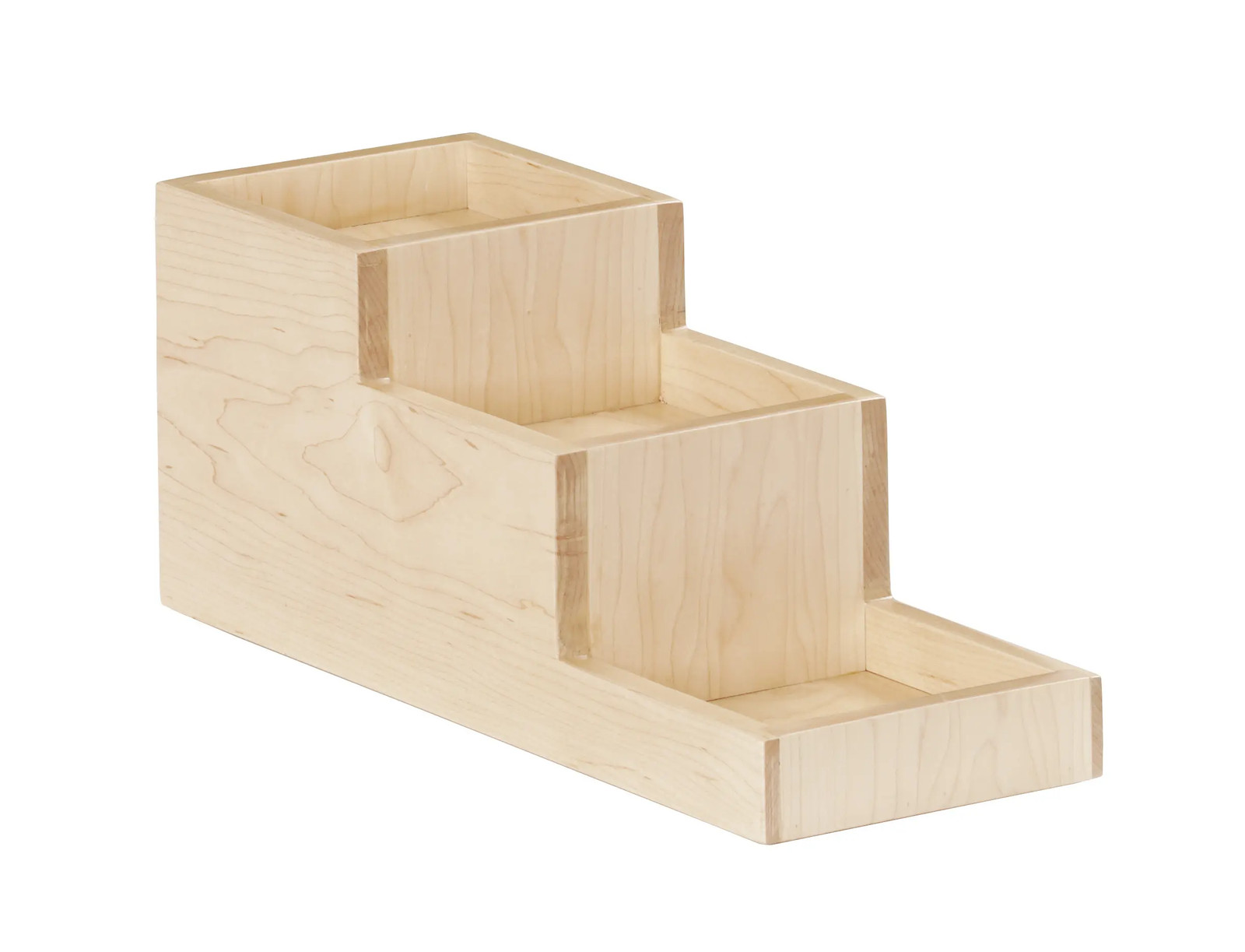 Cal-Mil 3665-71 Blonde 4.5″ x 14.25″ x 6″H Maple Wood 3-Tier Display Riser