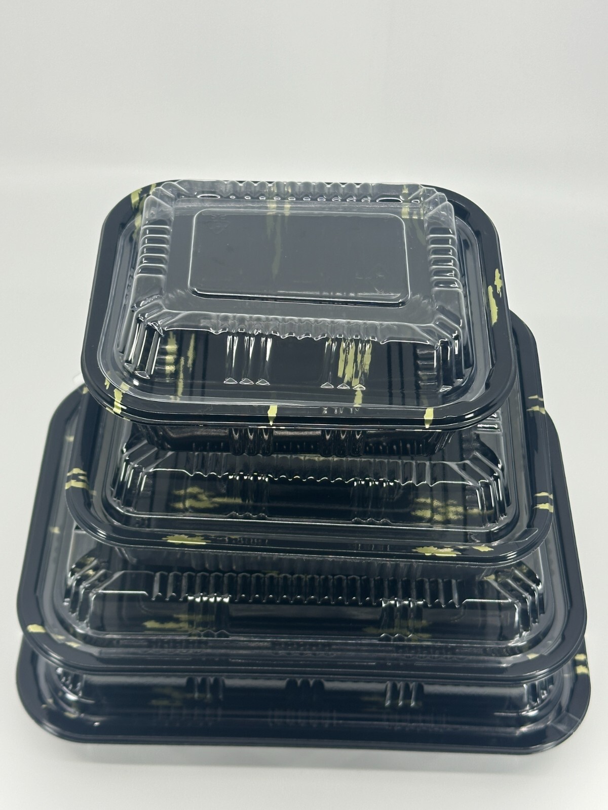 High Quality 550 Piece 6.6″ x 5.2″ Sushi Trays ToGo Takeout Containers with Lids
