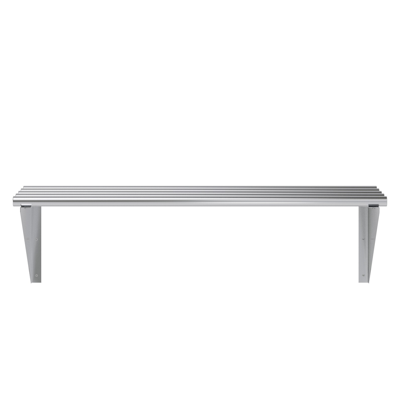 AmGood 14 in. x 36 in. Stainless Steel Tubular Wall Shelf