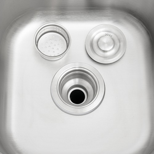 Free Standing Commercial Kitchen Sink Stainless Steel Dual Bowl For Restaurant