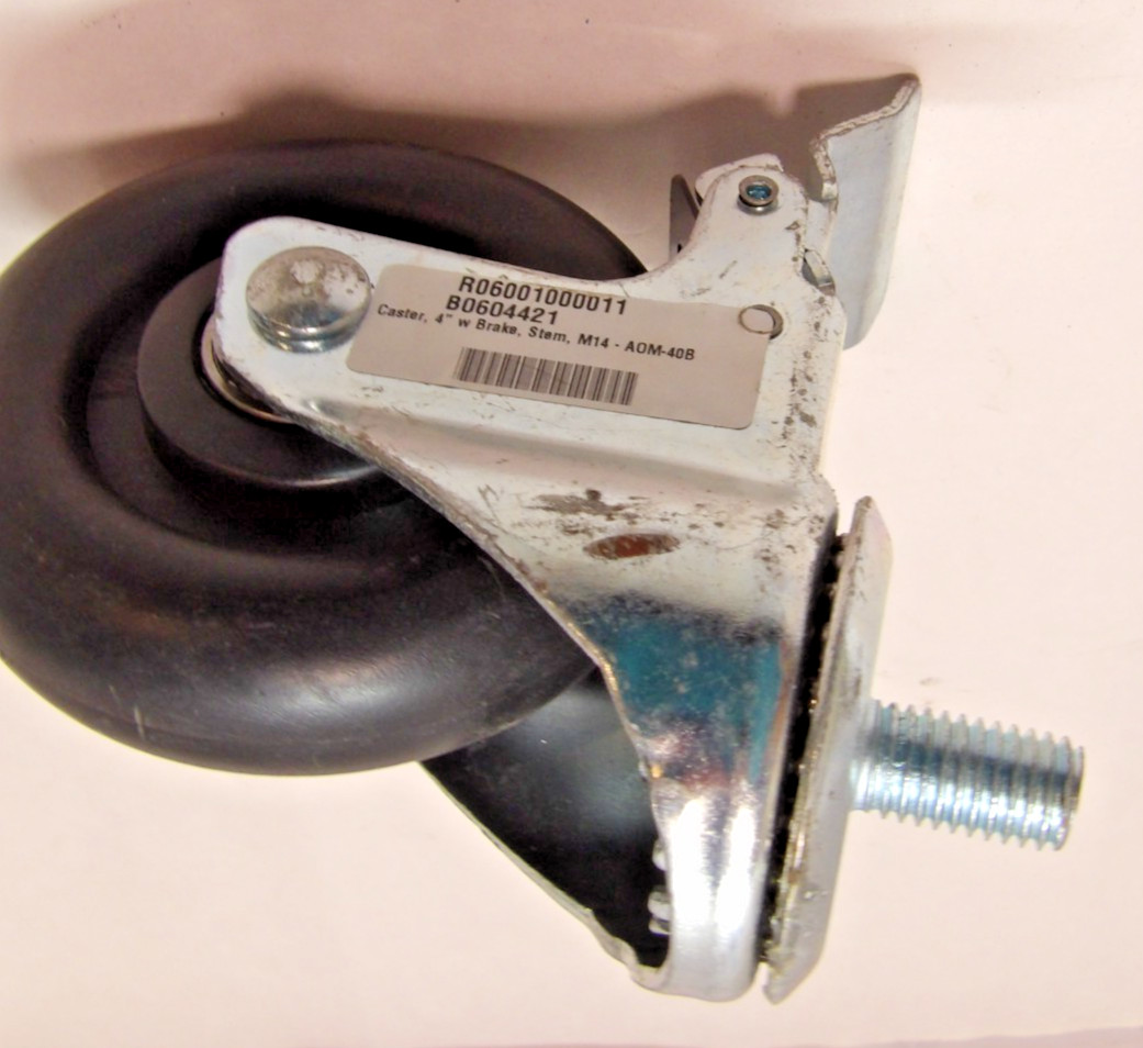 Atosa B0604421 Caster, 4″, Swivel, With Brake, Stem
