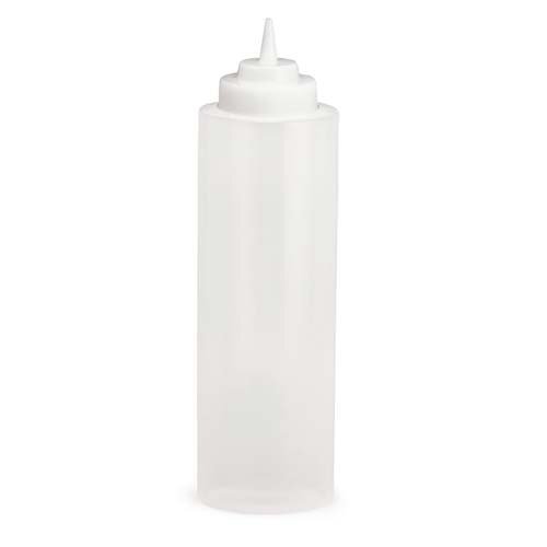 Allied Buying Corp SBC-16W Squeeze Bottle – One-End, Wide Mouth, 16 oz, Clear