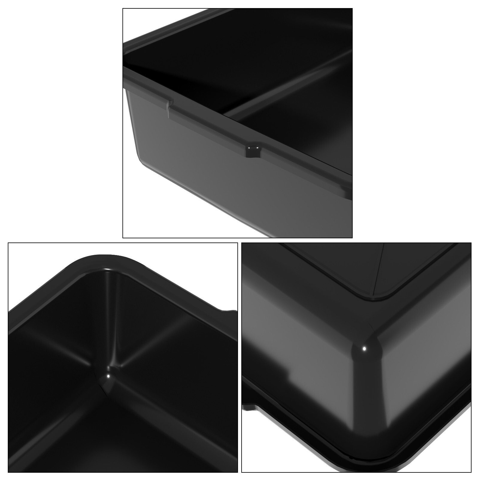 Cand Plastic Dish Tubs, Commercial Bus Box/Wash Basin Tote Box, (12-Packs, 13 L)