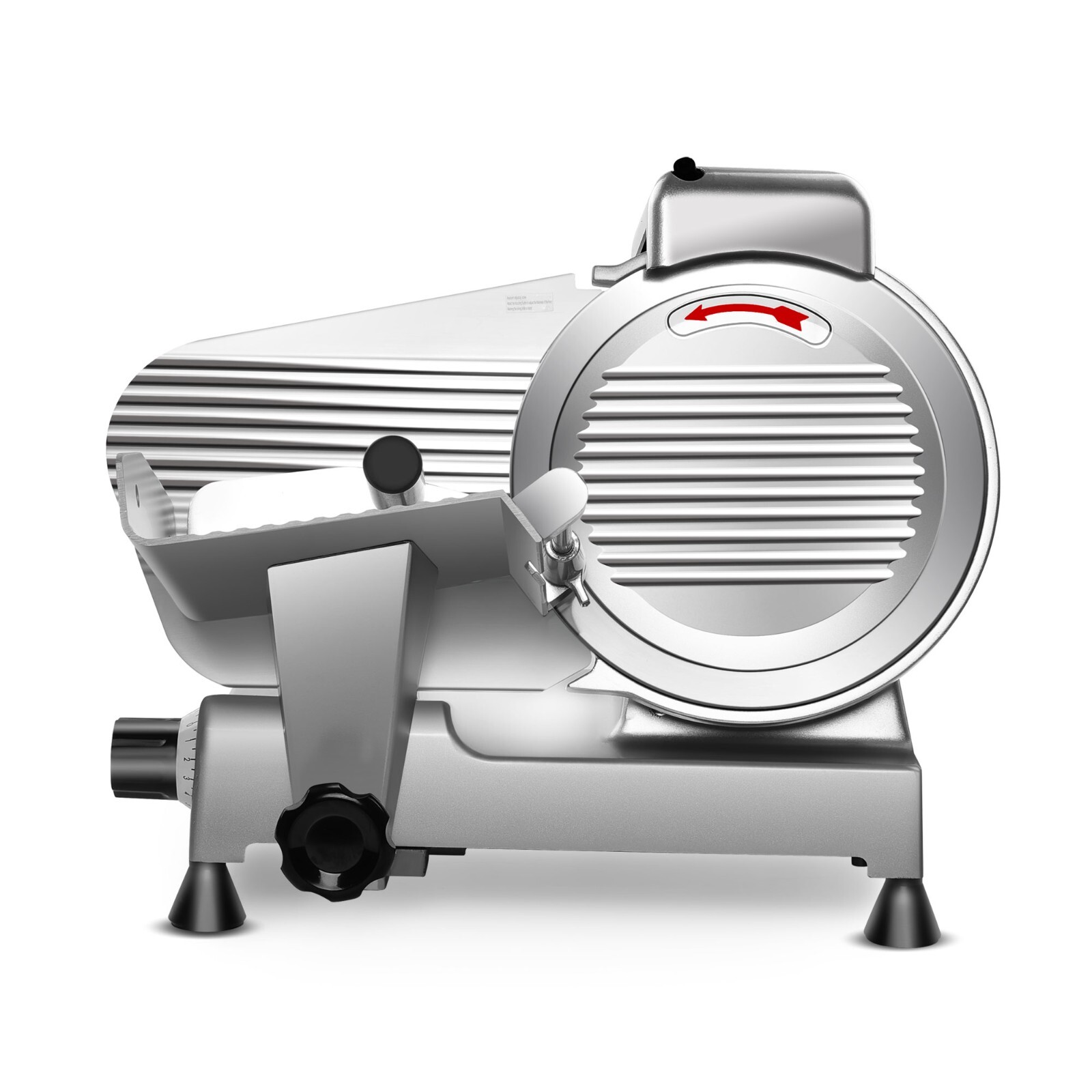 Zomagas 10in Electric Meat Slicer Commercial&Home Use Adjustable 0-13mm Cutter